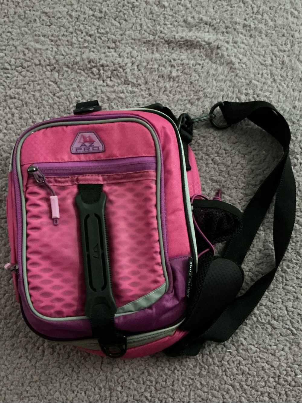 Artic Zone Pro High Performance Lunch Bag with two compartments expandable pink